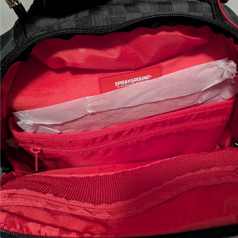 Sprayground Shark Bite MIDNIGHT SHADOW BACKPACK NWT Bookbag - Picture 5 of 8